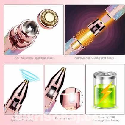2 in 1 Eyebrow Trimmer / Unwanted Hair Remover